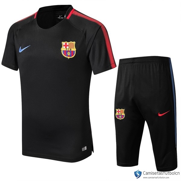 Camiseta Entrenamiento Barcelona Conjunto Completo 2017-18 Negro